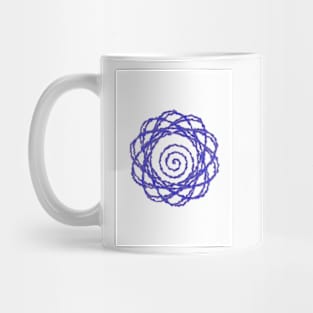 Ultra Blue Spiral Strand Mug